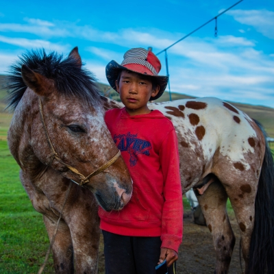 Horse Trekking - Horse and his boy