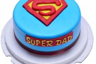 Super Dad Fondant Cake